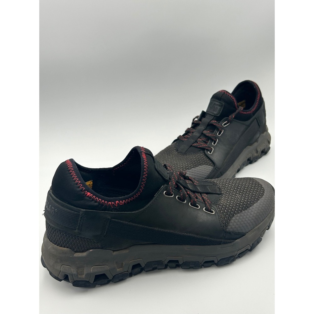 Caterpillar Men's P724415 Black Red Mesh Slip Resistant Sneakers Size 11 M